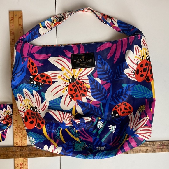 CHALO SEATTLE Eden Collection LADY BUGS boho slouchy purse bag & make-up bag set - Picture 15 of 16